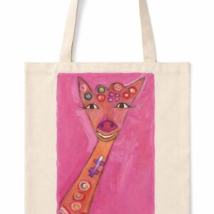 Purple Blossoms Scenic Art Tote Bag – Premium Canvas